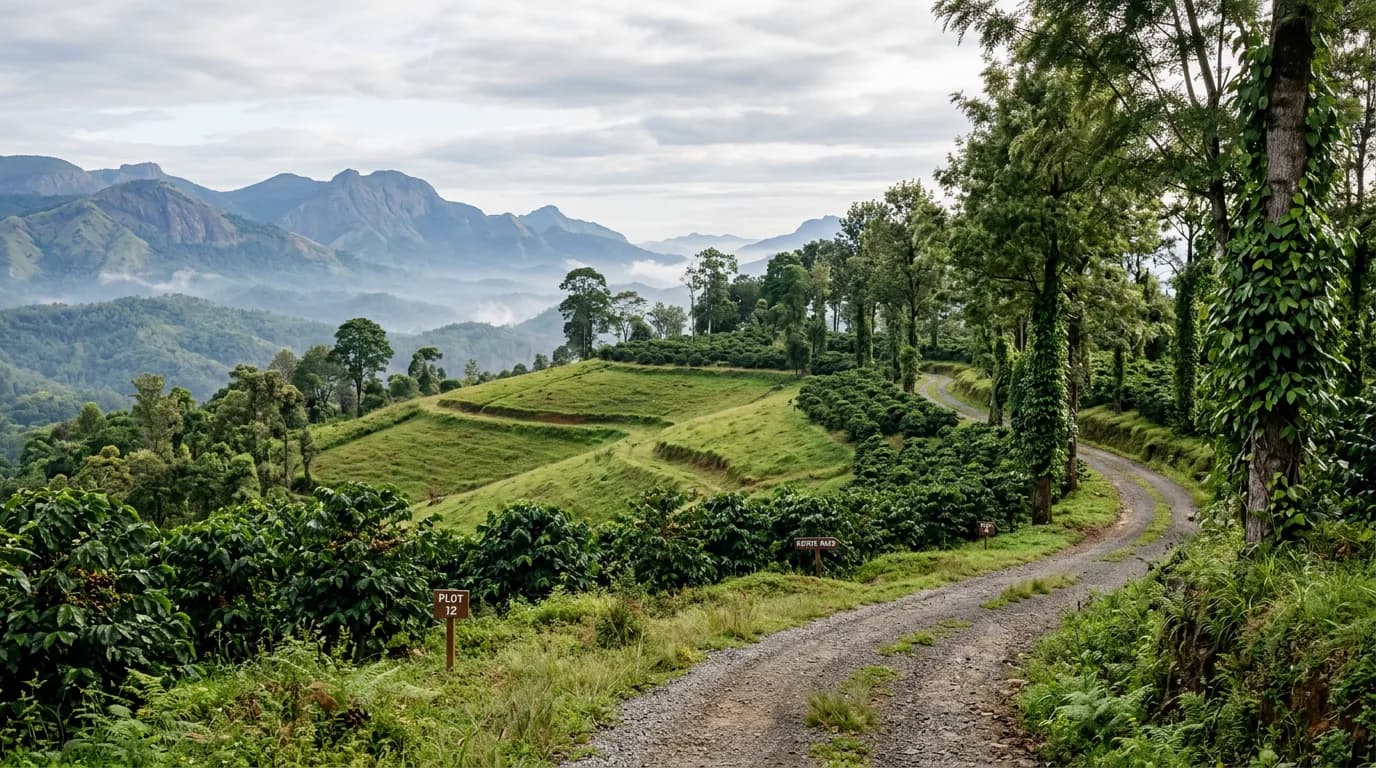Curated estate plots in Coorg