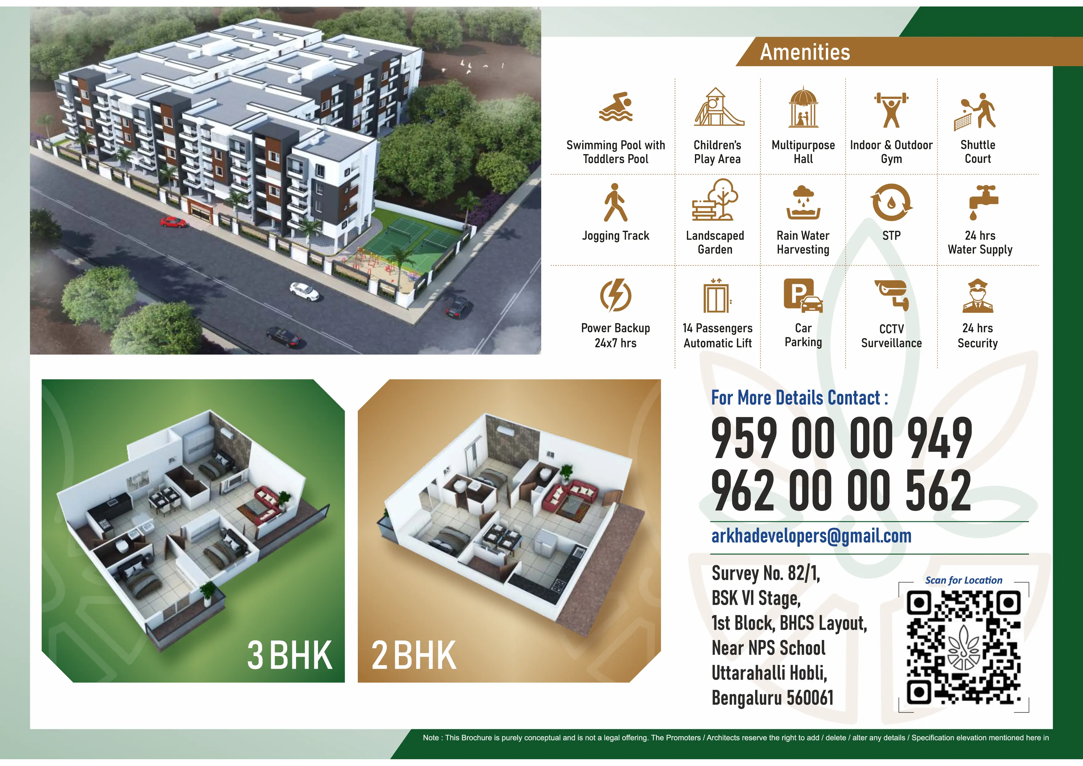 Arkha Sanctuary amenities and apartment layouts