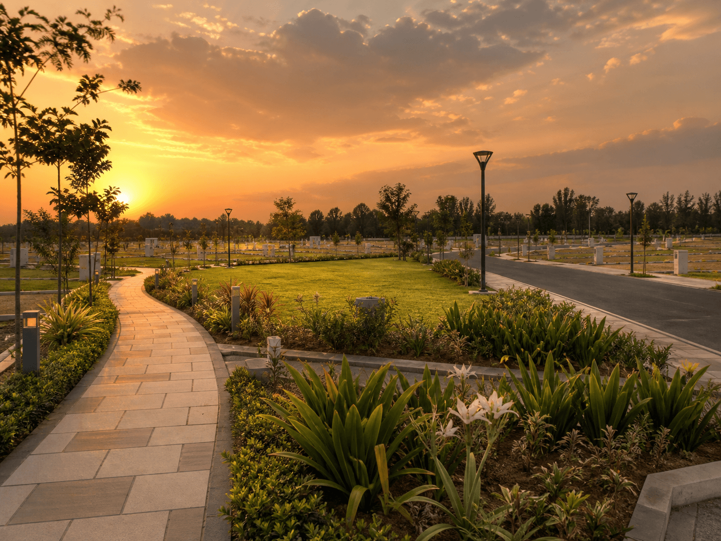 Star Meadows landscaped plots in Hoskote