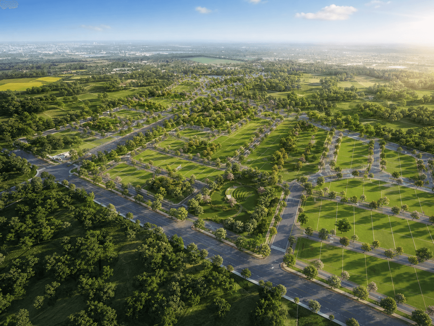 Star Meadows internal avenue in Hoskote