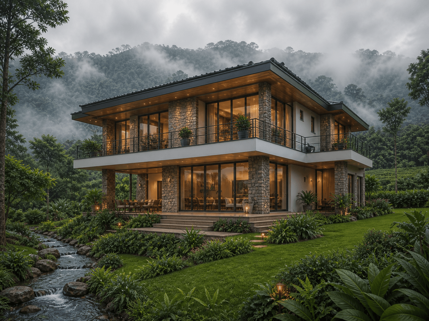 Star Misty Acres hillside villa in Madikeri